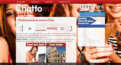Desktop Screenshot of chattomania.it